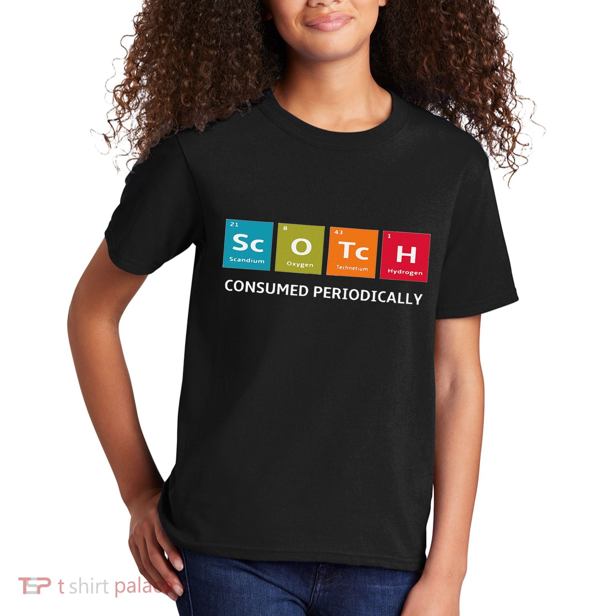 Scotch Whiskey Periodic Table Of Elements Kids T-Shirt