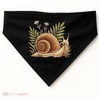 Snail With Plants USA-Made Doggie Bandana thumb 0