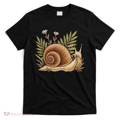 Snail With Plants T-Shirt