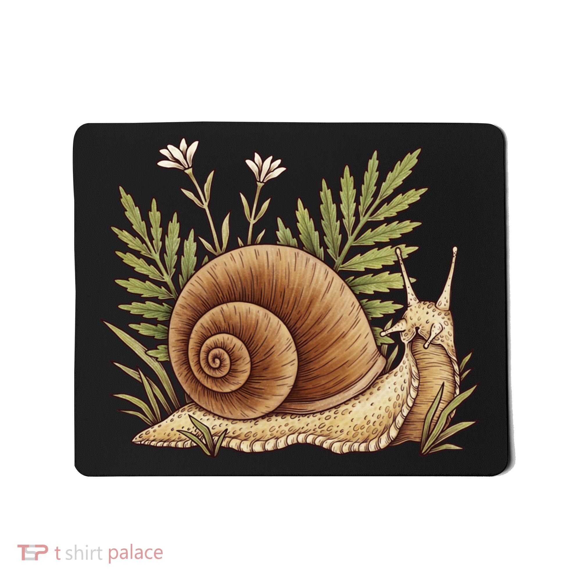 Snail With Plants Mousepad