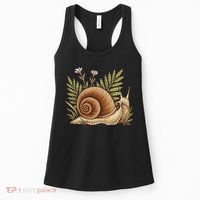 Snail With Plants Women's Tank Top thumb 0