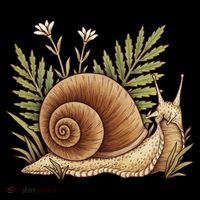 Snail With Plants Women's Tank Top thumb 5