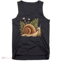 Snail With Plants Tank Top thumb 0