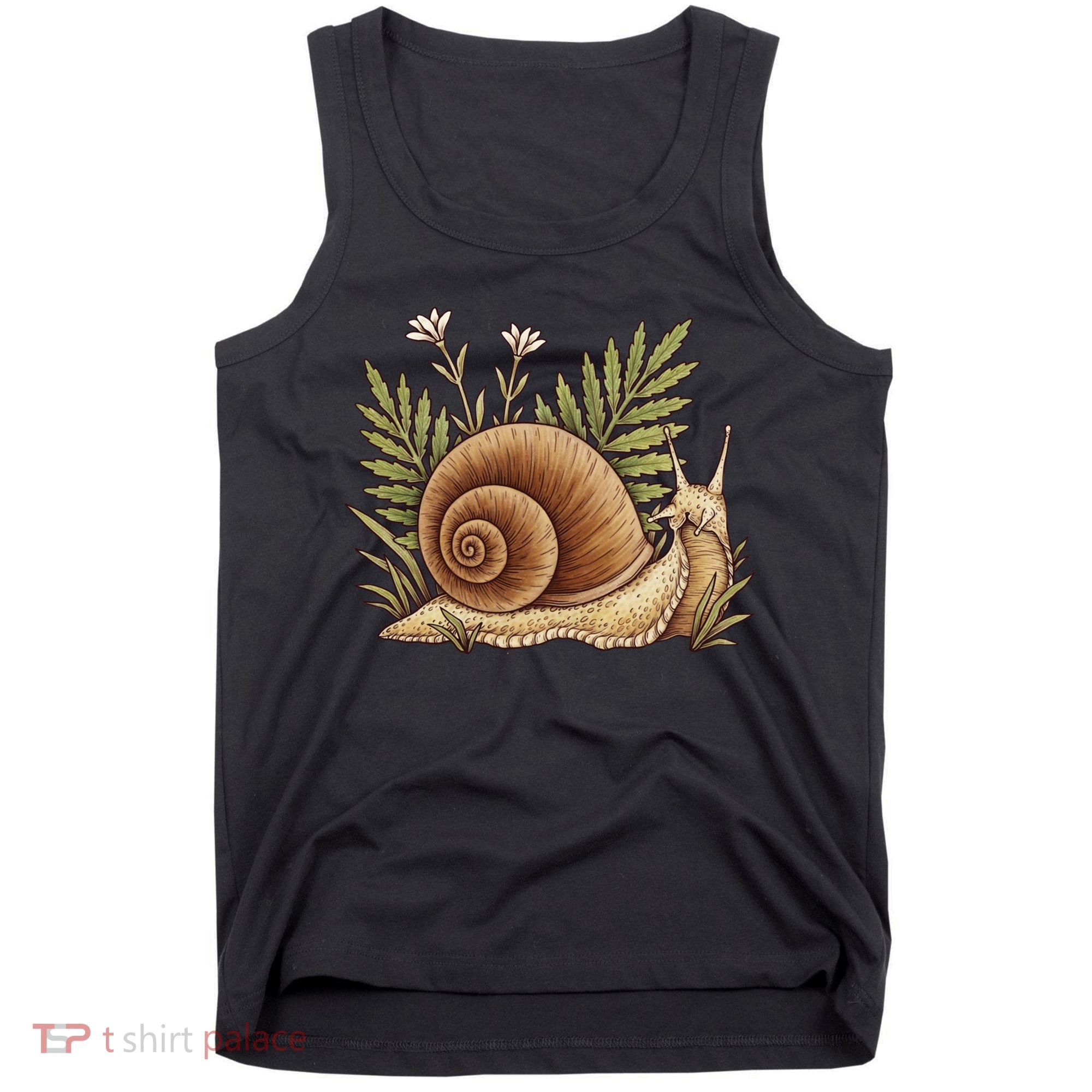 Snail With Plants Tank Top