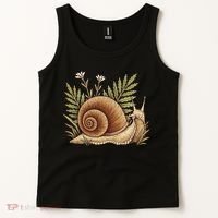 Snail With Plants Tank Top thumb 2