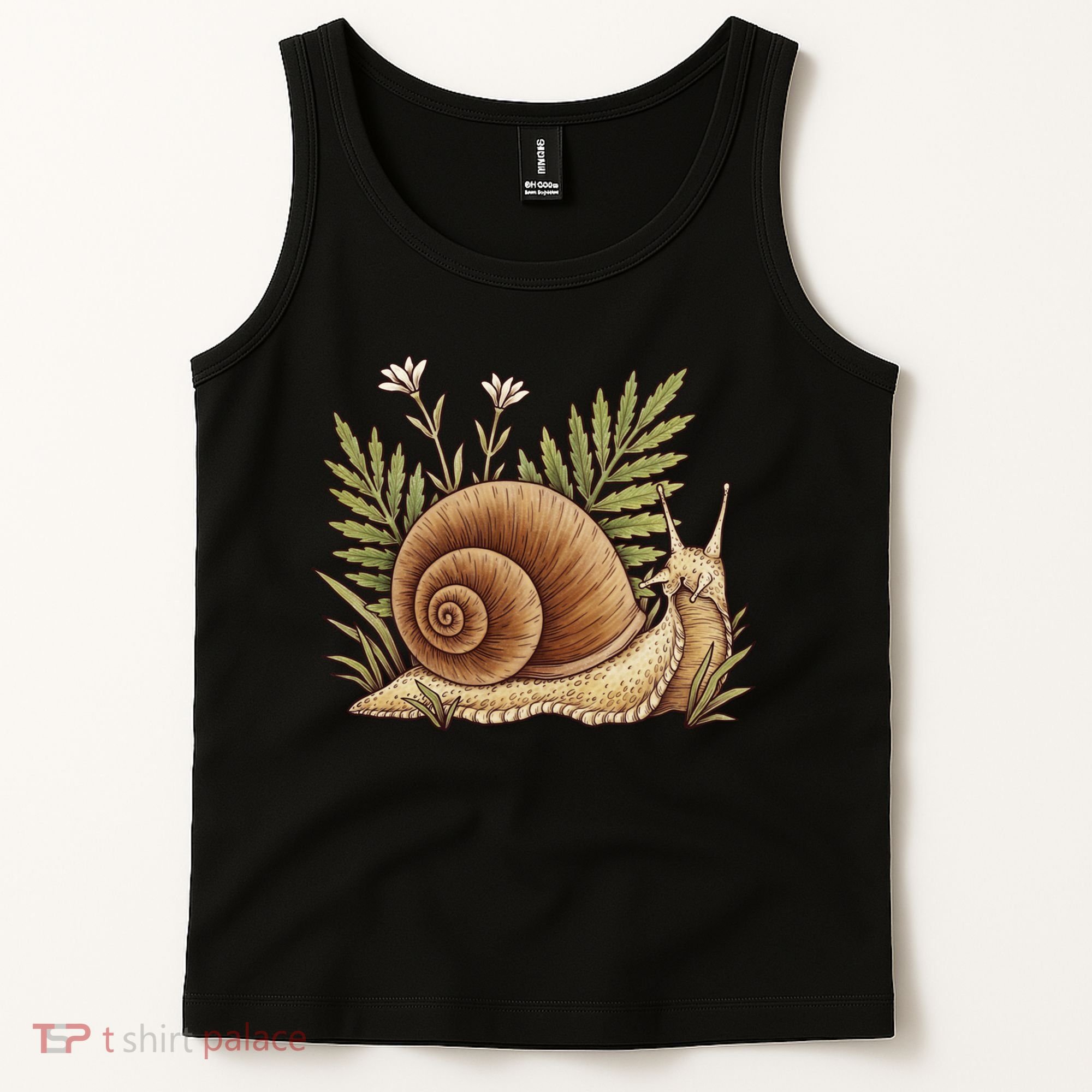 Snail With Plants Tank Top