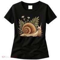 Snail With Plants Women's T-Shirt thumb 0