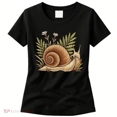 Snail With Plants Women's T-Shirt
