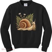 Snail With Plants Kids Sweatshirt thumb 0