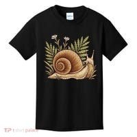 Snail With Plants Kids T-Shirt thumb 0