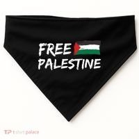 Stand With Palestine Free Palestine USA-Made Doggie Bandana thumb 0