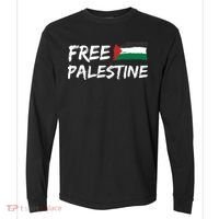Stand With Palestine Free Palestine Comfort Colors Heavyweight Long Sleeve T-Shirt thumb 0
