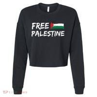 Stand With Palestine Free Palestine Cropped Pullover Crew thumb 0