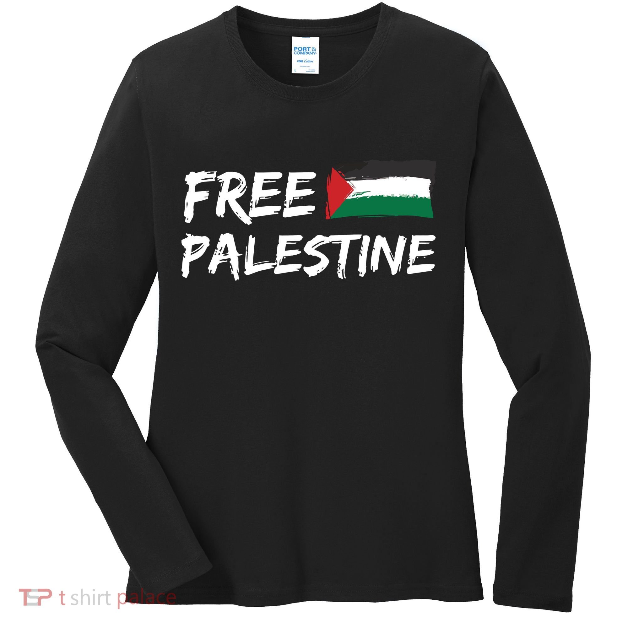 Stand With Palestine Free Palestine Women's Long Sleeve Shirt