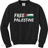 Stand With Palestine Free Palestine Kids Sweatshirt thumb 0