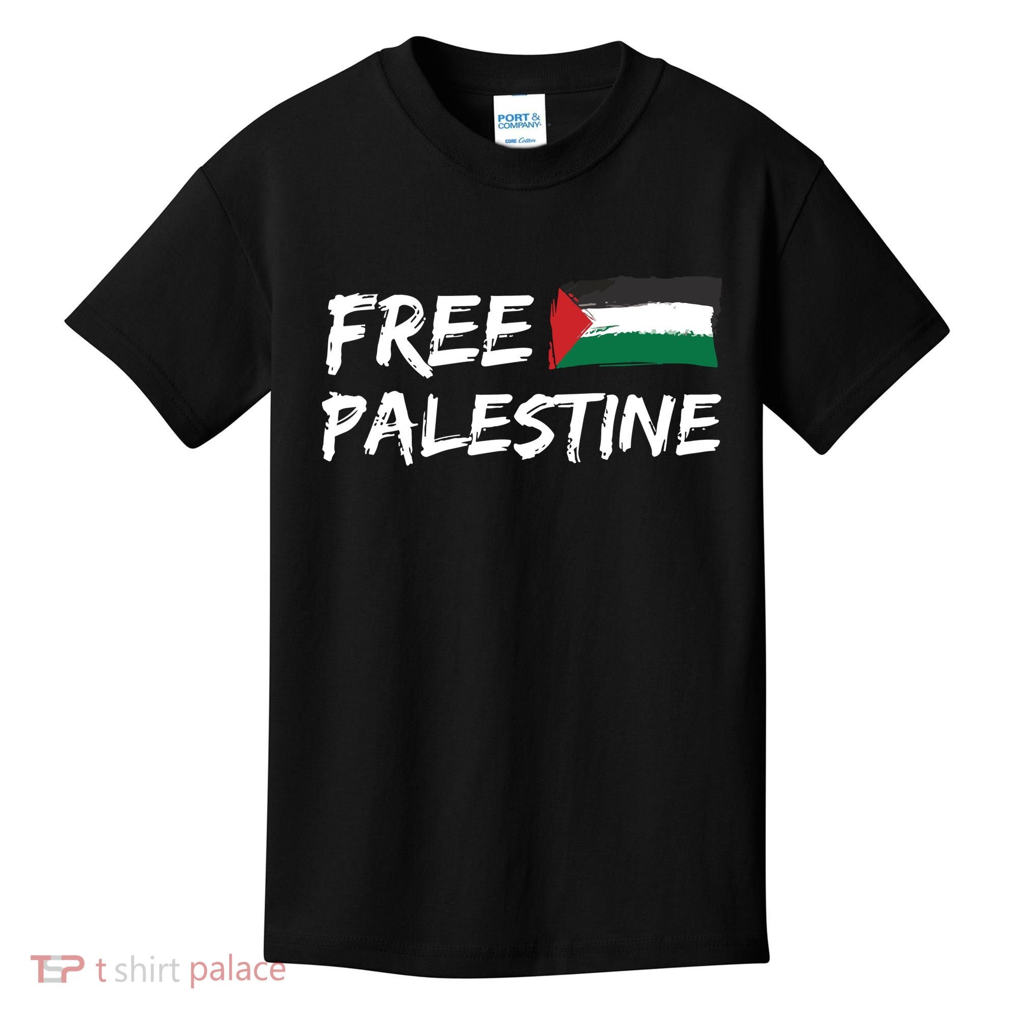 Stand With Palestine Free Palestine Kids T-Shirt