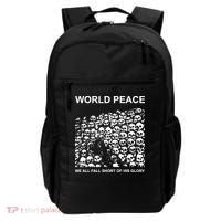 Store World Peace We All Fall Short Of His Glory Backpack thumb 0