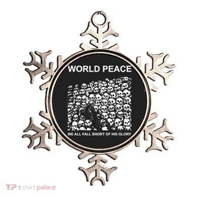 Store World Peace We All Fall Short Of His Glory Ornament