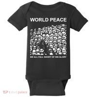 Store World Peace We All Fall Short Of His Glory Baby Bodysuit thumb 0