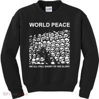 Store World Peace We All Fall Short Of His Glory Kids Sweatshirt thumb 0