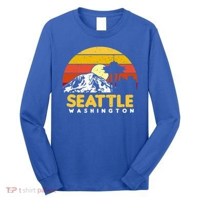 Seattle Washington Pnw Vacation Souvenir Gift Great Gift Long Sleeve Shirt