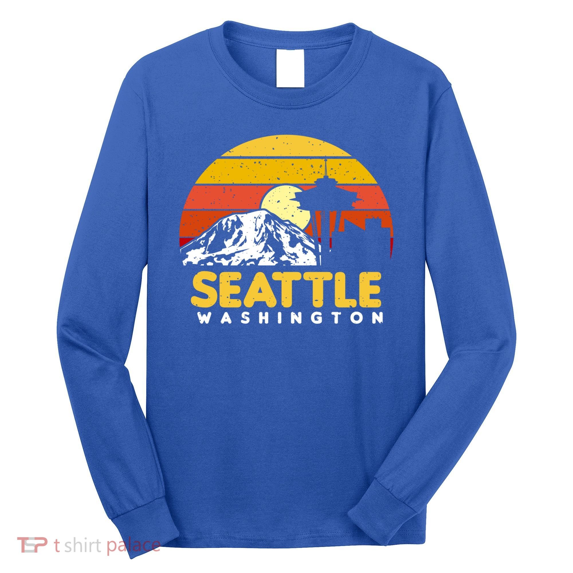 Seattle Washington Pnw Vacation Souvenir Gift Great Gift Long Sleeve Shirt