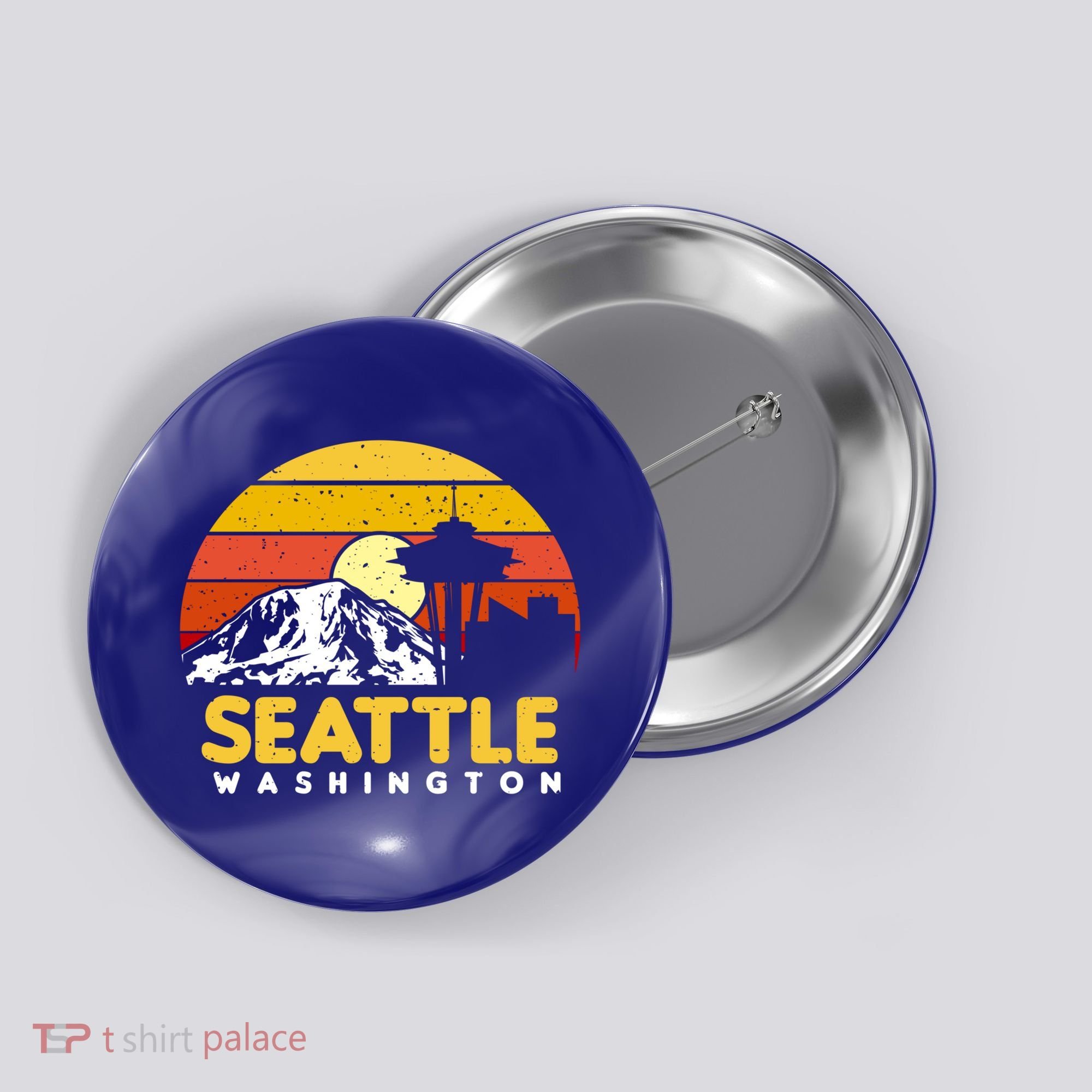 Seattle Washington Pnw Vacation Souvenir Gift Great Gift Button