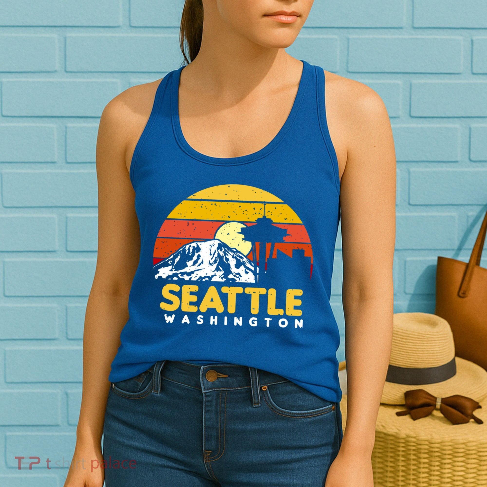 Seattle Washington Pnw Vacation Souvenir Gift Great Gift Women's Tank Top