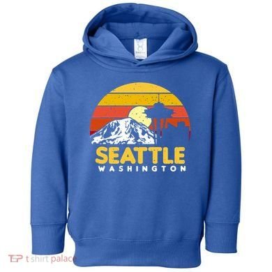 Seattle Washington Pnw Vacation Souvenir Gift Great Gift Toddler Hoodie