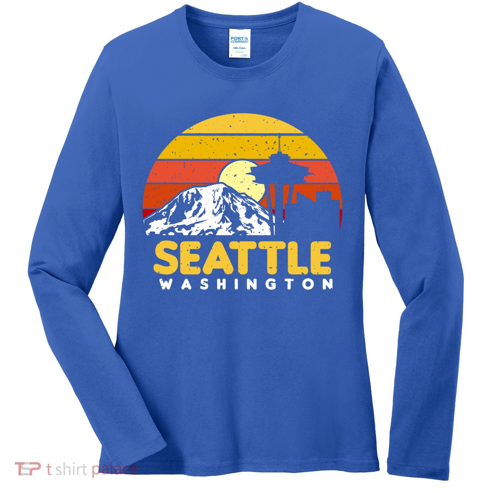 Seattle Washington Pnw Vacation Souvenir Gift Great Gift Women's Long Sleeve Shirt