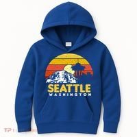 Seattle Washington Pnw Vacation Souvenir Gift Great Gift Kids Hoodie thumb 0