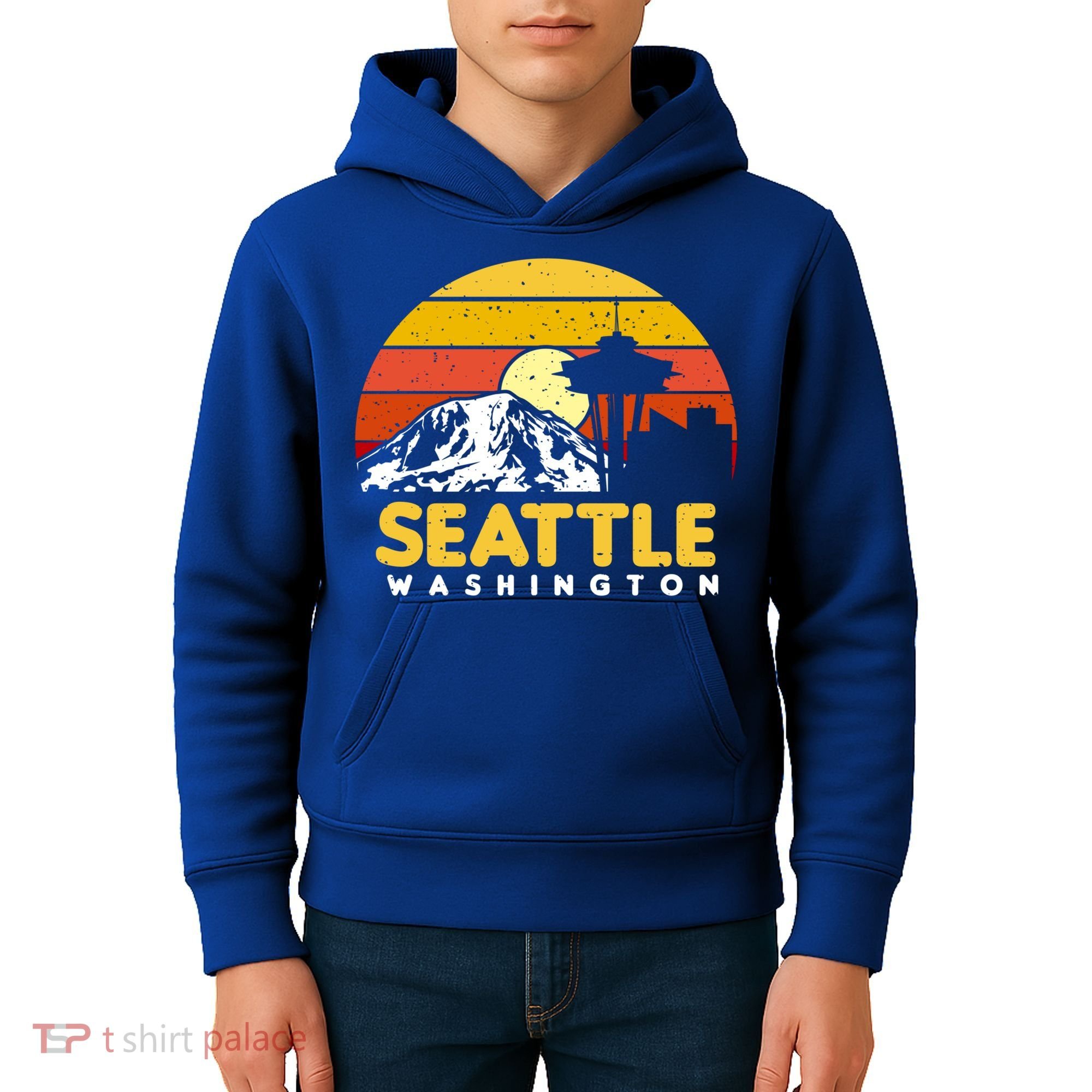 Seattle Washington Pnw Vacation Souvenir Gift Great Gift Kids Hoodie