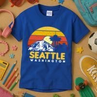 Seattle Washington Pnw Vacation Souvenir Gift Great Gift Kids T-Shirt thumb 3