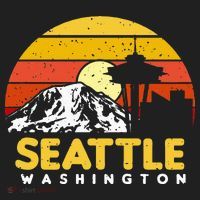 Seattle Washington PNW Vacation Souvenir Gift Women's Sweatshirt thumb 2