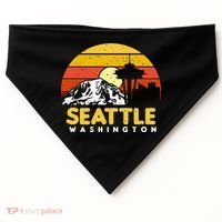 Seattle Washington PNW Vacation Souvenir Gift USA-Made Doggie Bandana thumb 0