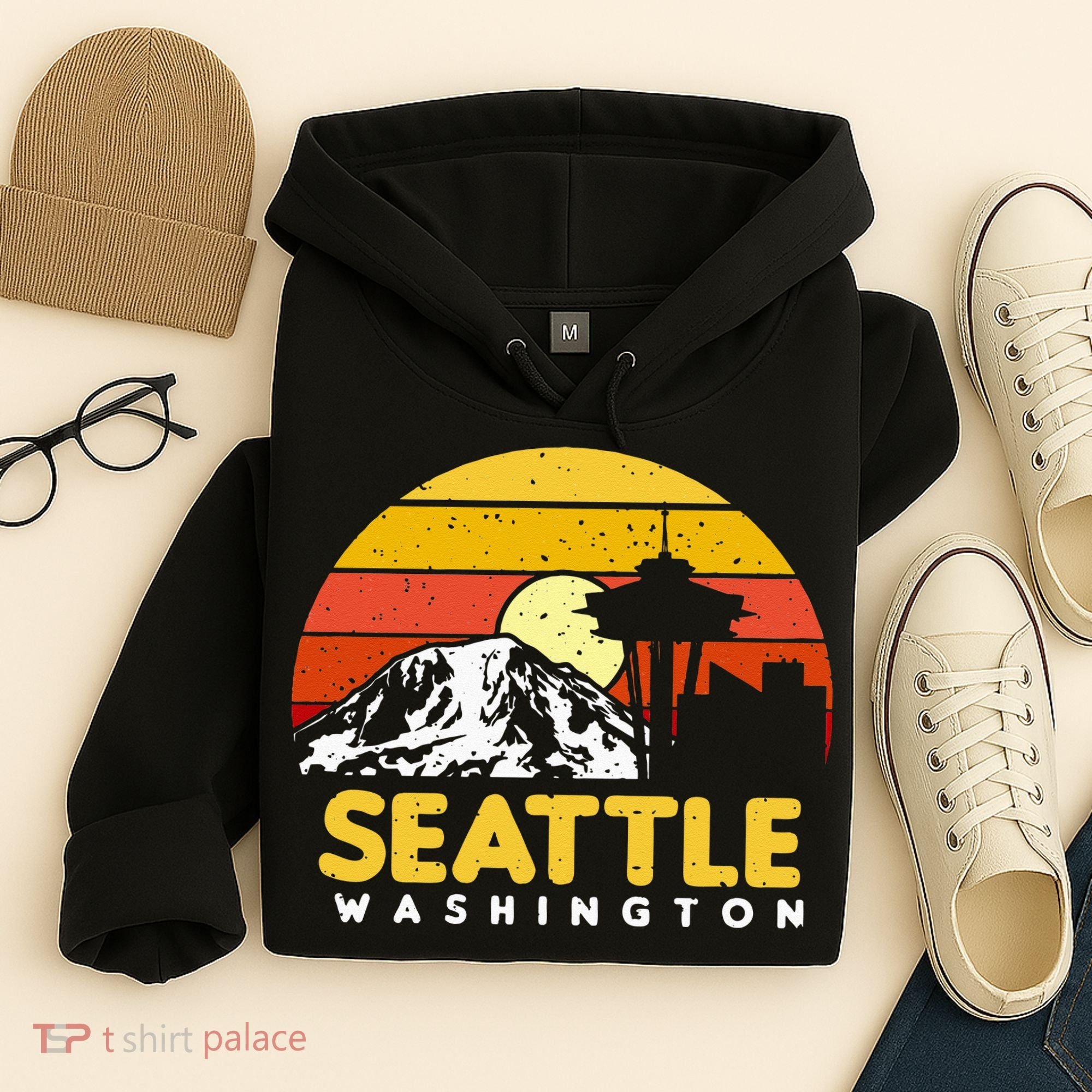 Seattle Washington PNW Vacation Souvenir Gift Hoodie