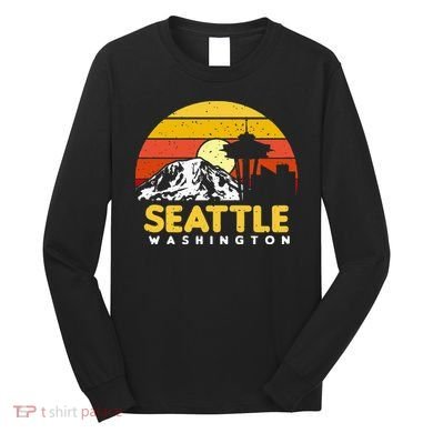 Seattle Washington PNW Vacation Souvenir Gift Long Sleeve Shirt