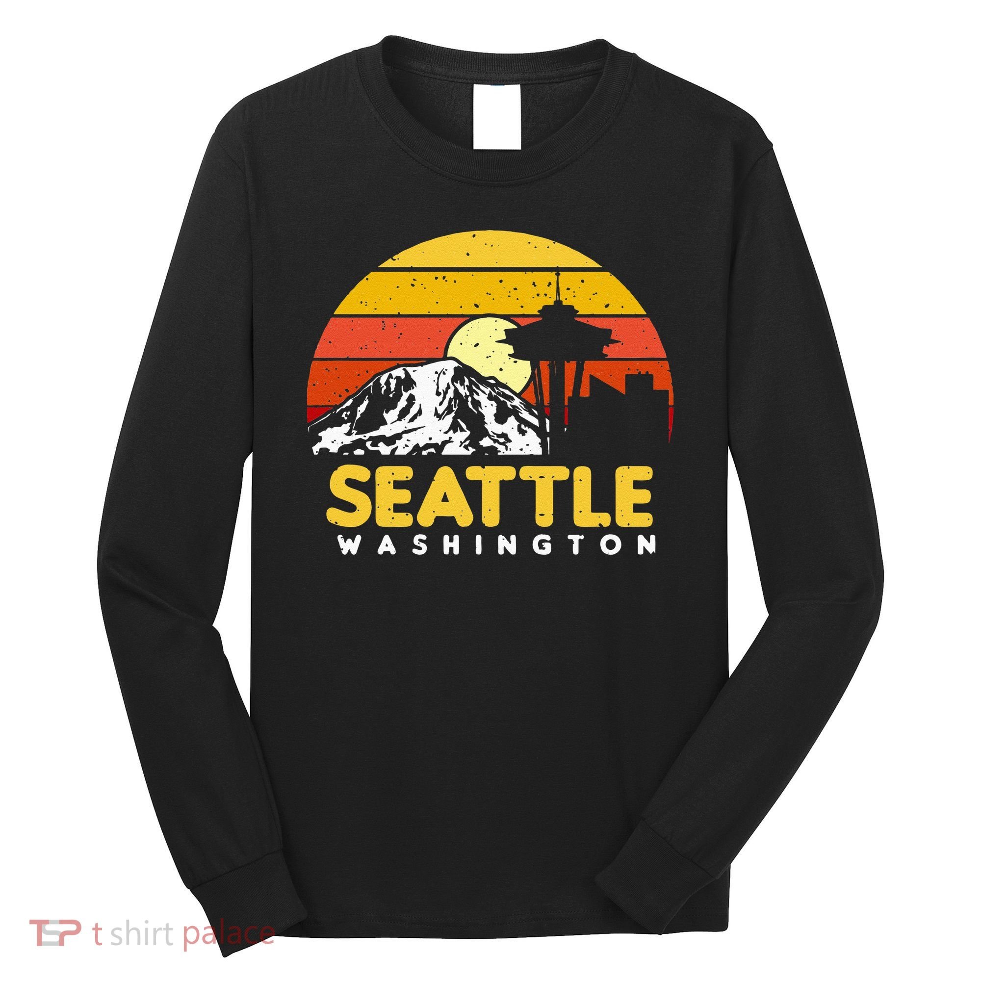 Seattle Washington PNW Vacation Souvenir Gift Long Sleeve Shirt
