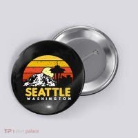 Seattle Washington PNW Vacation Souvenir Gift Button thumb 0