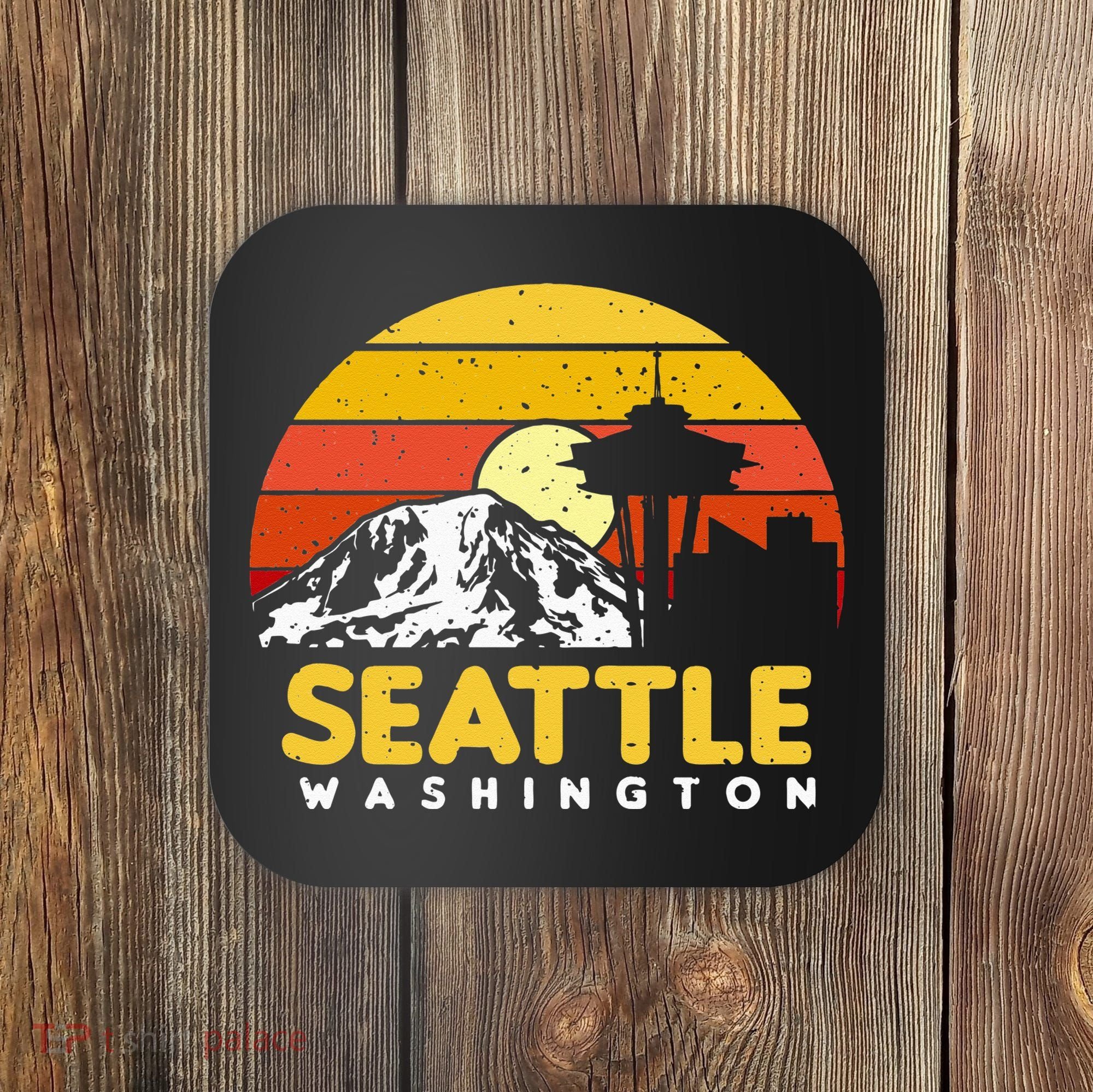 Seattle Washington PNW Vacation Souvenir Gift Coaster