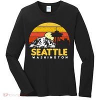 Seattle Washington PNW Vacation Souvenir Gift Women's Long Sleeve Shirt thumb 0