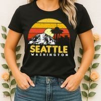 Seattle Washington PNW Vacation Souvenir Gift Women's T-Shirt thumb 2