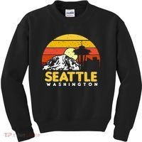 Seattle Washington PNW Vacation Souvenir Gift Kids Sweatshirt thumb 0