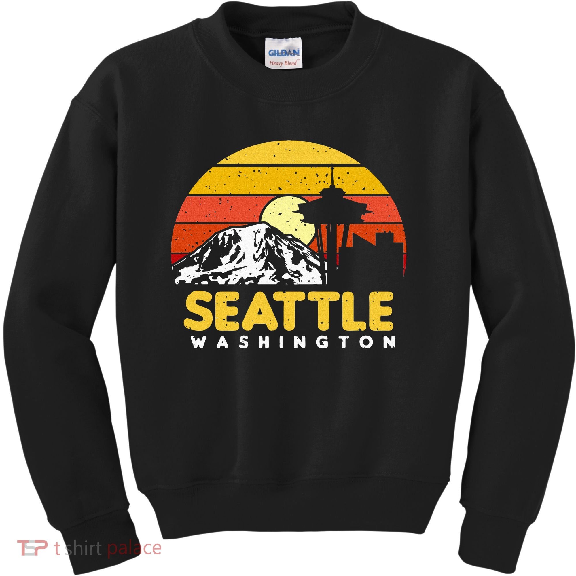 Seattle Washington PNW Vacation Souvenir Gift Kids Sweatshirt