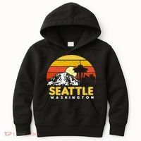 Seattle Washington PNW Vacation Souvenir Gift Kids Hoodie thumb 0