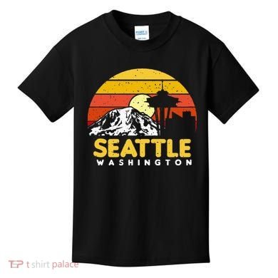 Seattle Washington PNW Vacation Souvenir Gift Kids T-Shirt