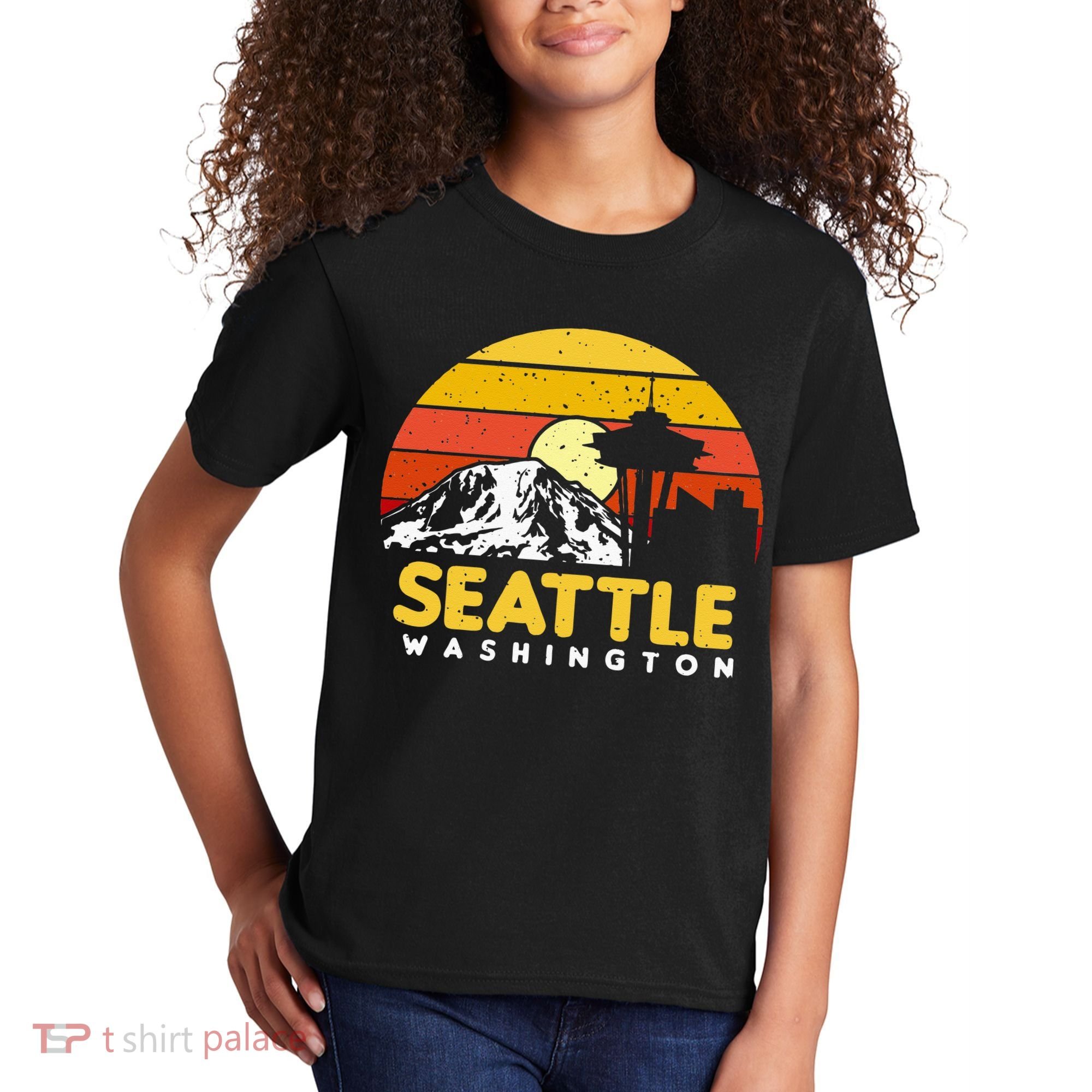 Seattle Washington PNW Vacation Souvenir Gift Kids T-Shirt