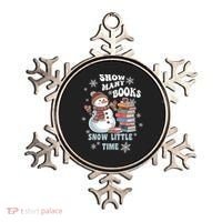 Snowflakes Wintertime Reading Snow Y Books Cute Snow Cute Gift Ornament thumb 0
