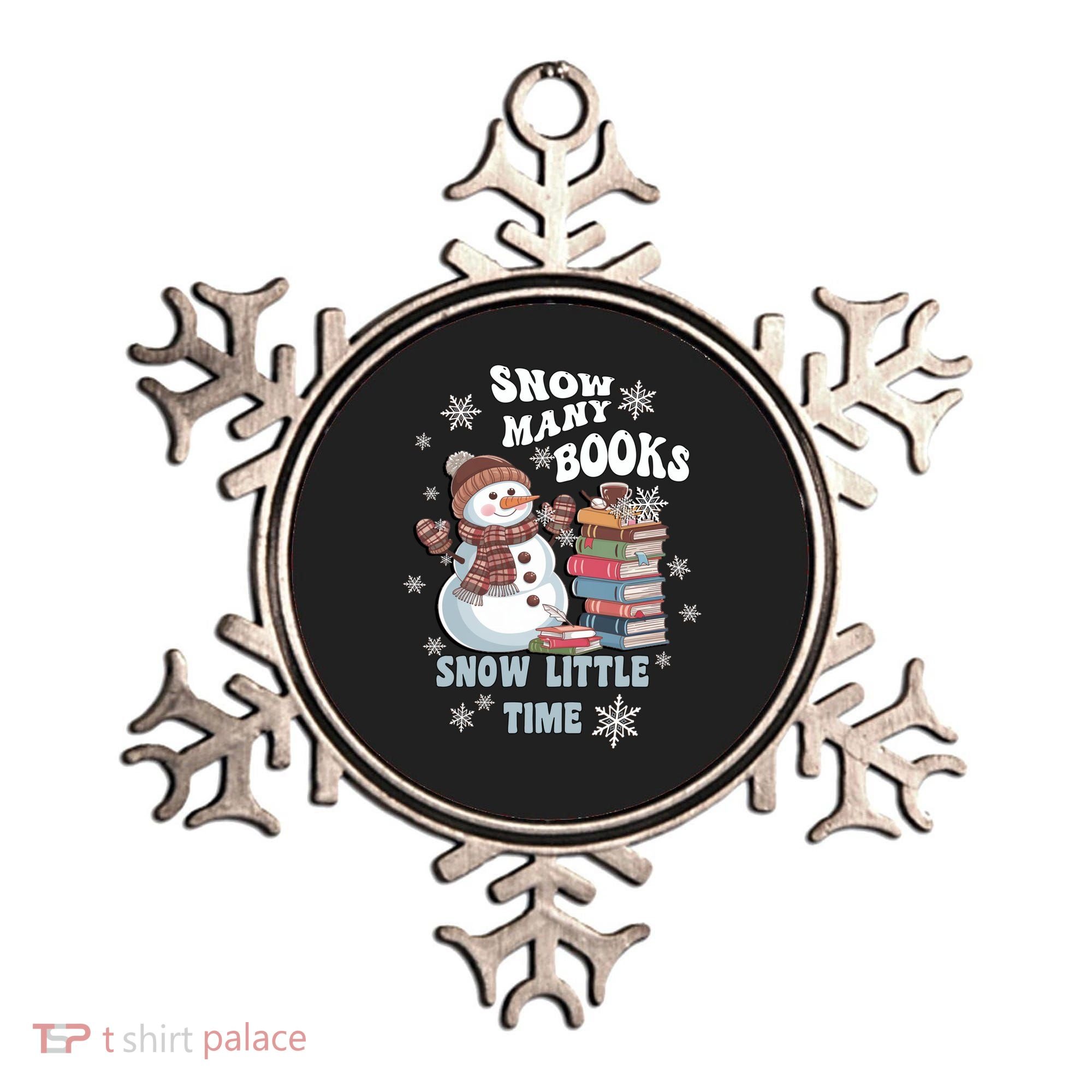 Snowflakes Wintertime Reading Snow Y Books Cute Snow Cute Gift Ornament