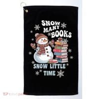 Snowflakes Wintertime Reading Snow Y Books Cute Snow Cute Gift Golf Towel thumb 0